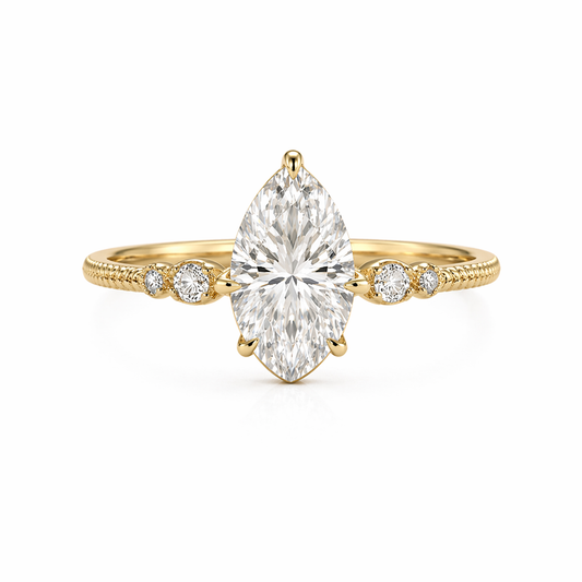 Bague Pear Trois Pierres – Or