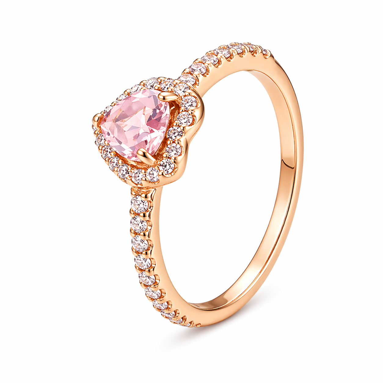 Bague Doré Pandora Cœur Halo  | Argent 925