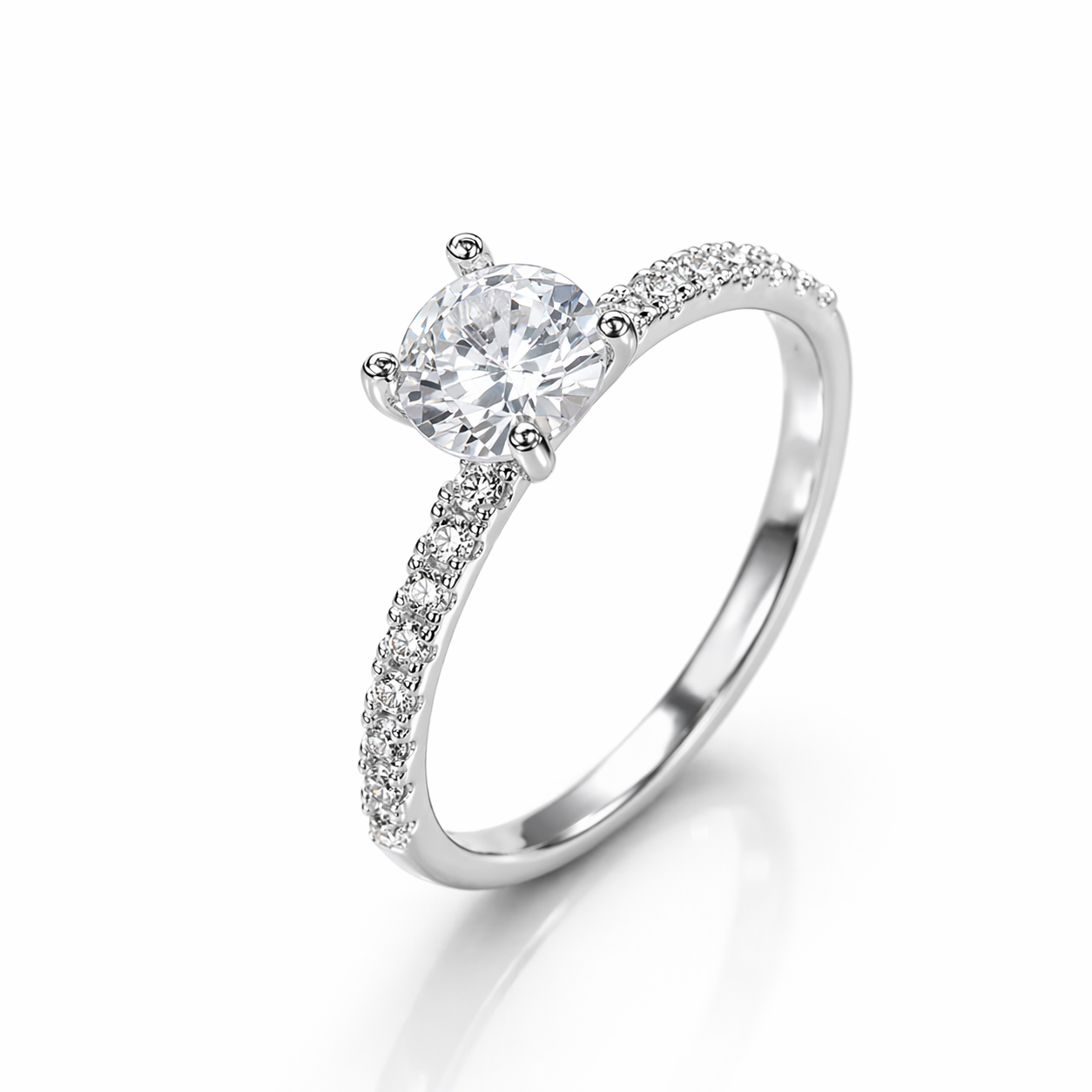 Bague Round Solitaire Élégance