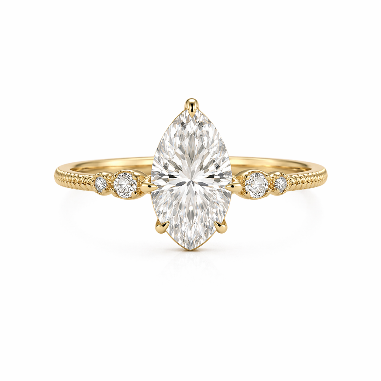 Bague Pear Trois Pierres – Or